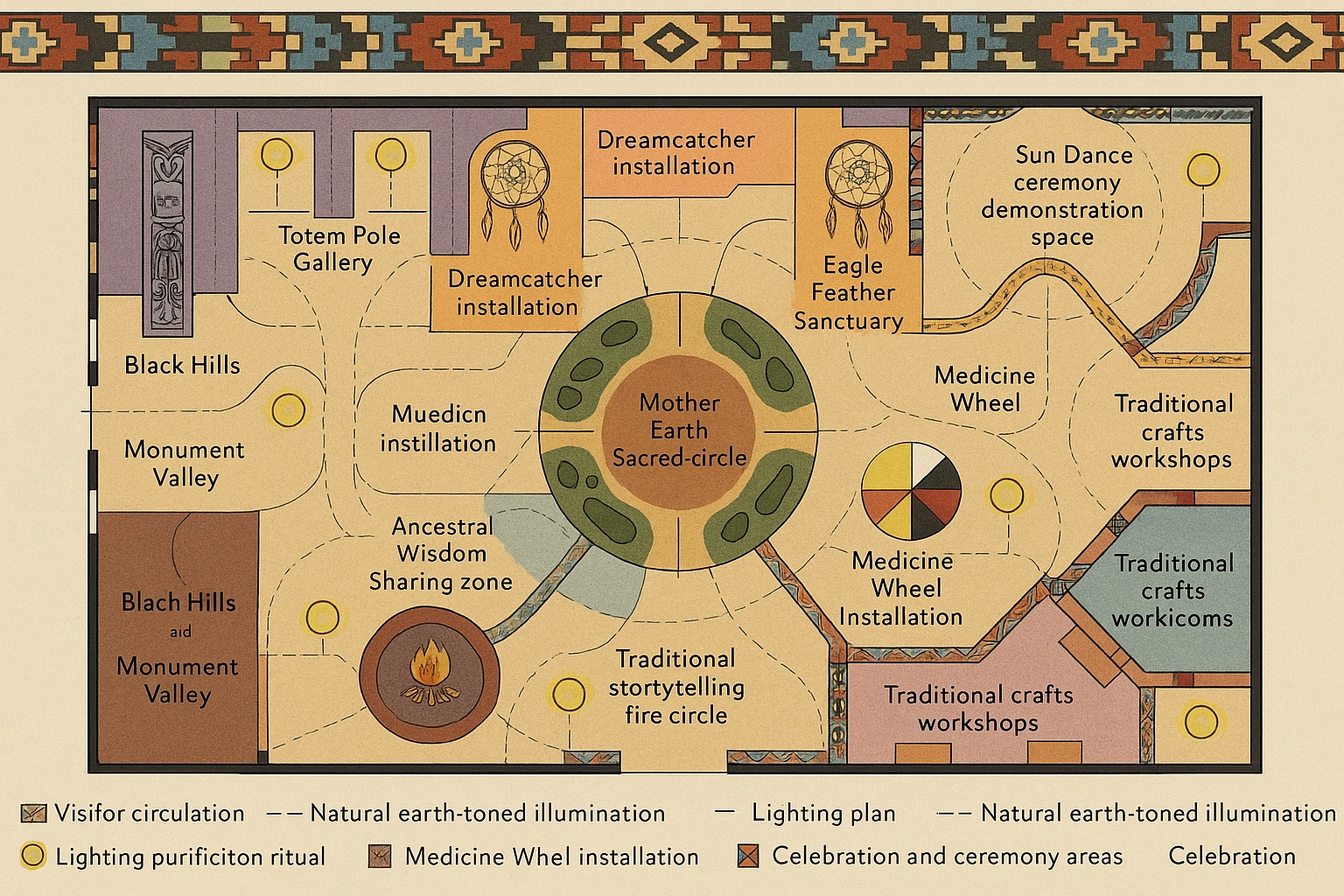 Native American Wisdom Exhibition Display