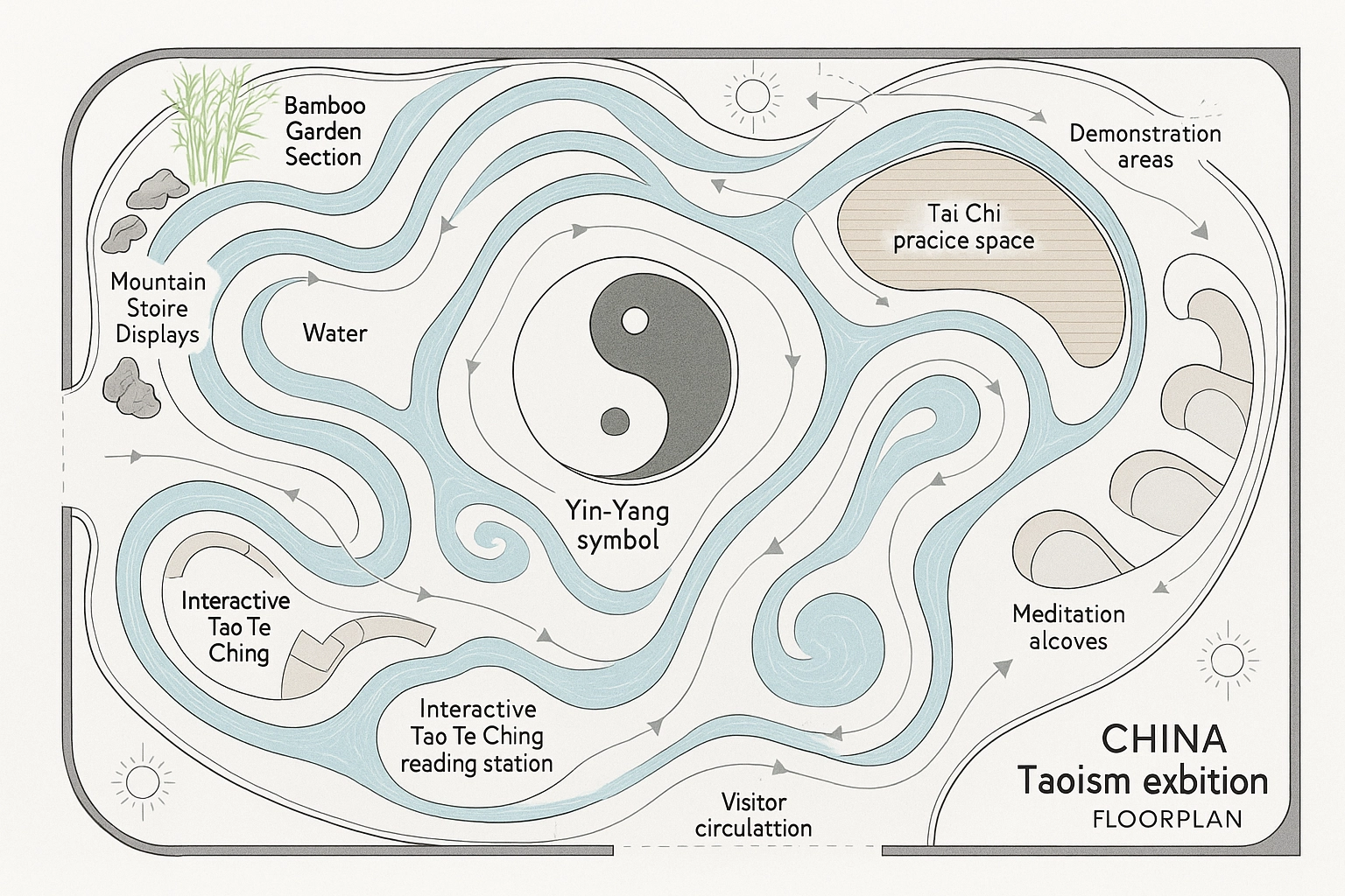 Chinese Taoism Exhibition Display