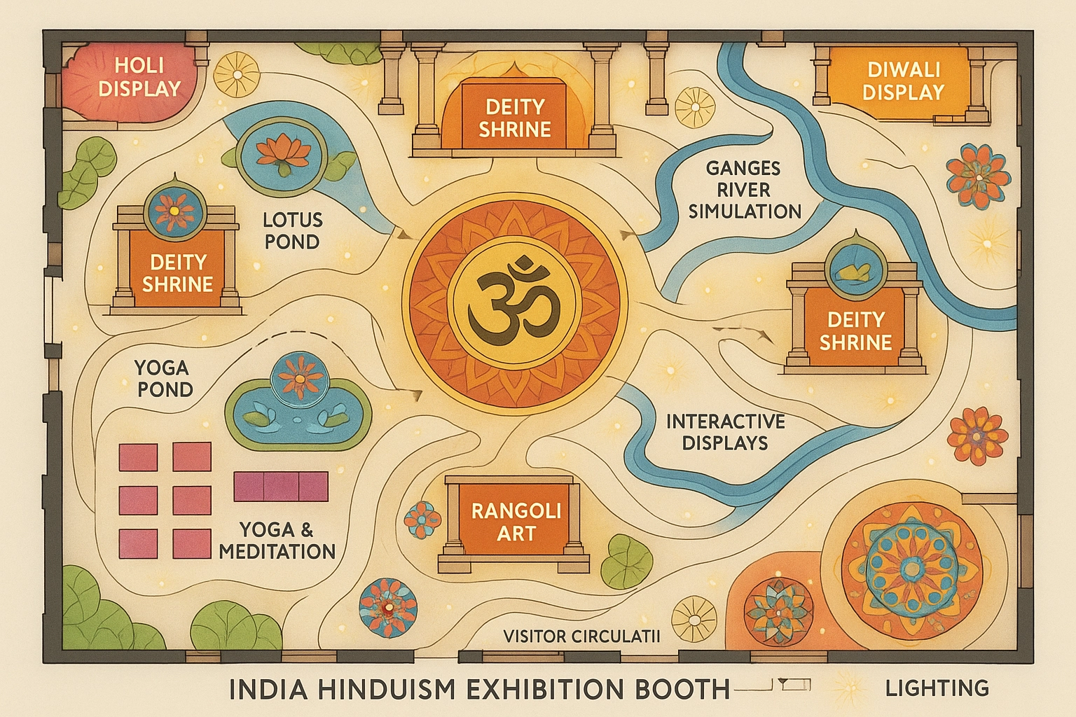Indian Hinduism Exhibition Display