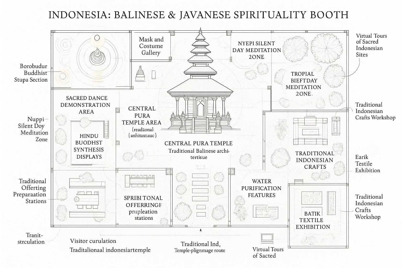 Indonesia Spirituality Exhibition Display