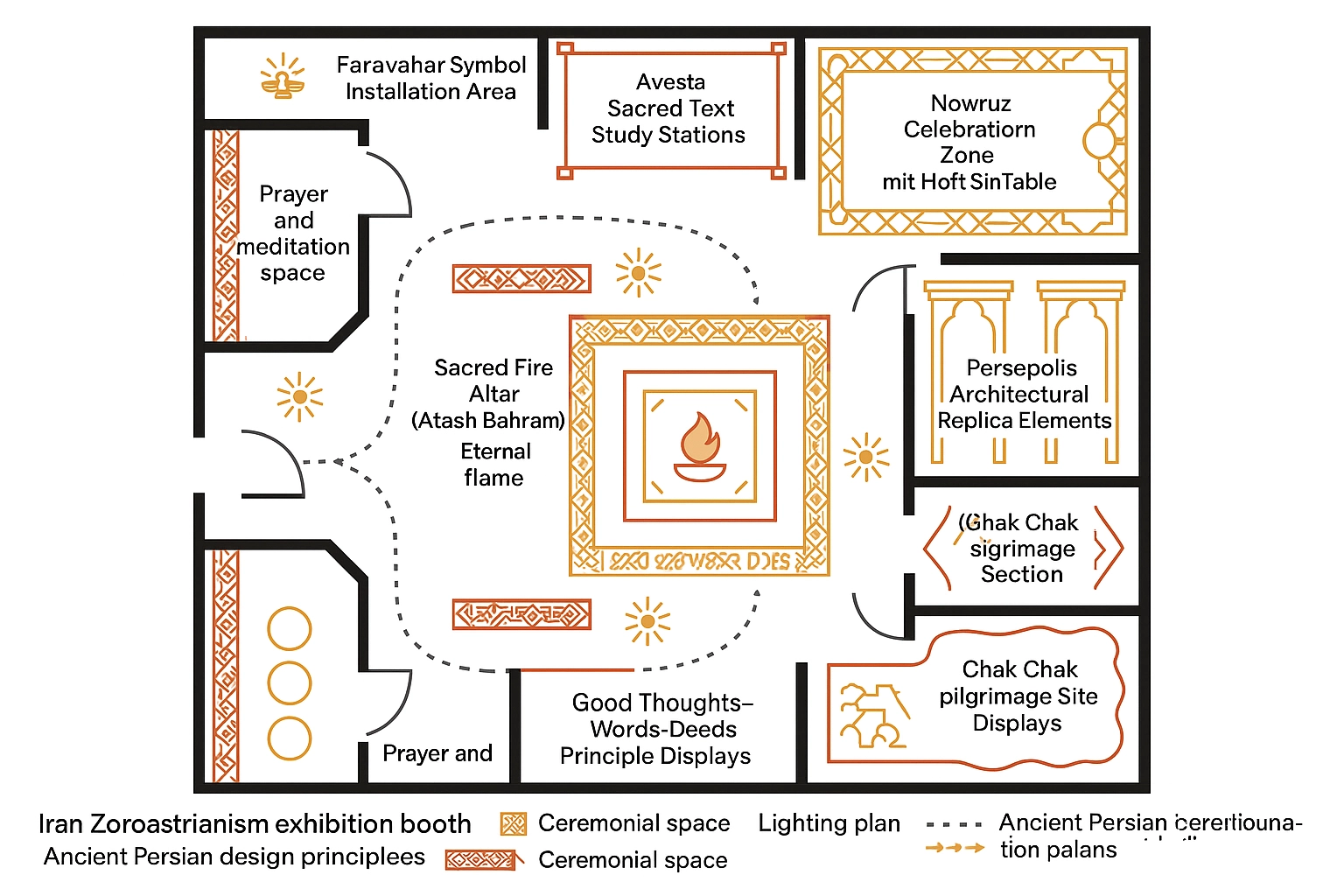 Zoroastrianism Exhibition Display