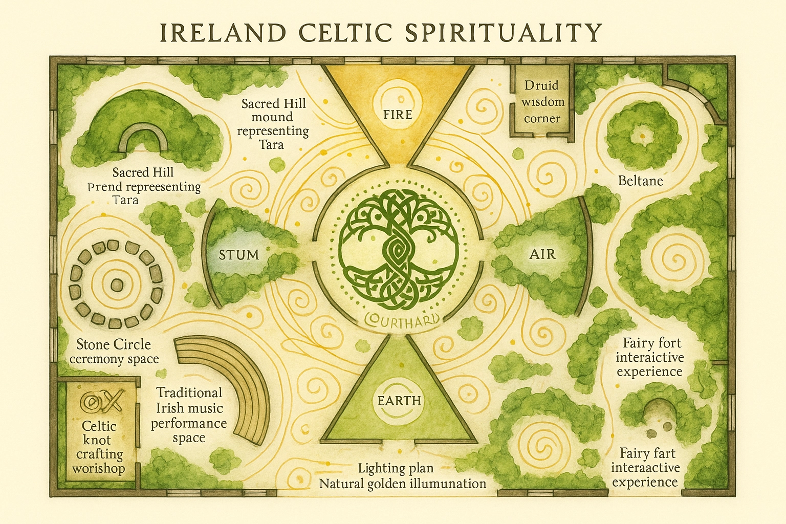 Celtic Spirituality Exhibition Display