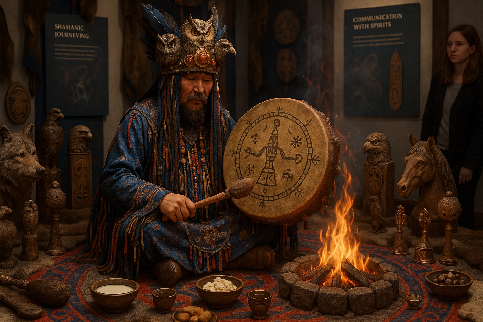 Mongolian Shamanism Exhibition Floor Plan