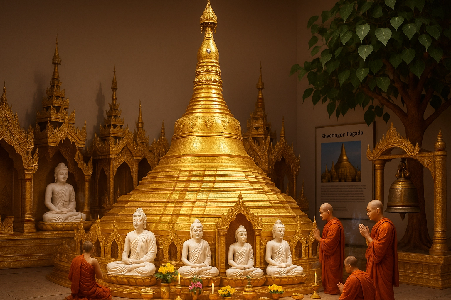 Myanmar Theravada Buddhism Exhibition Floor Plan