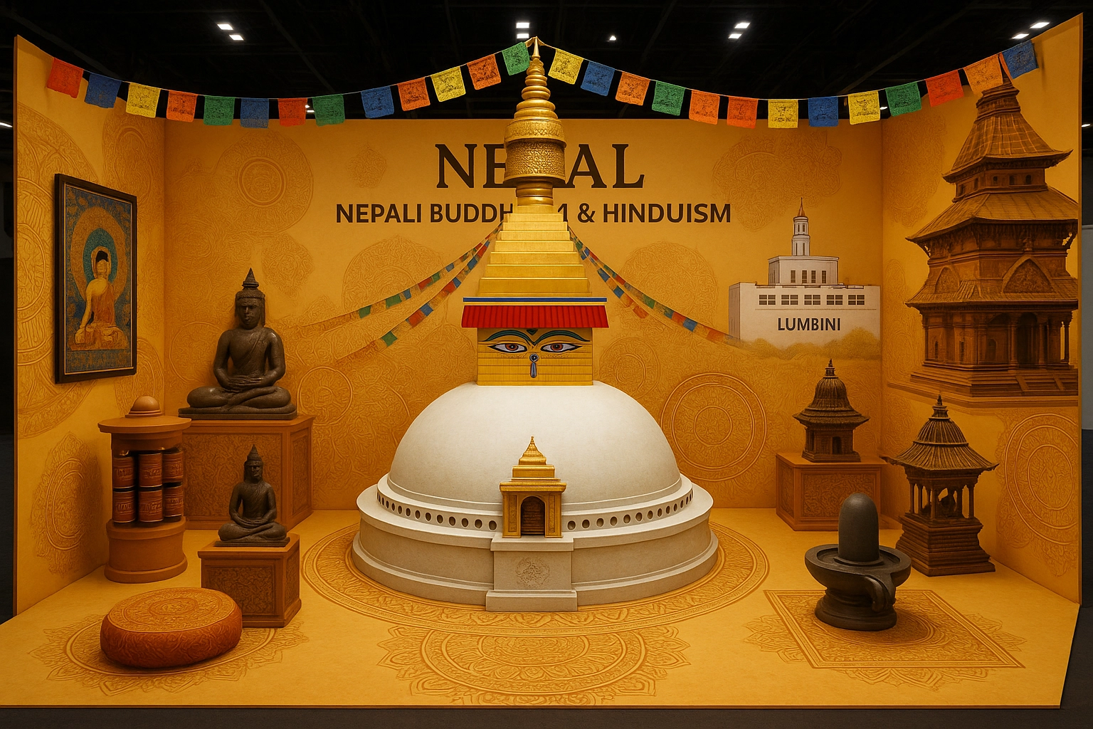 Nepal Buddhism Hinduism Pavilion