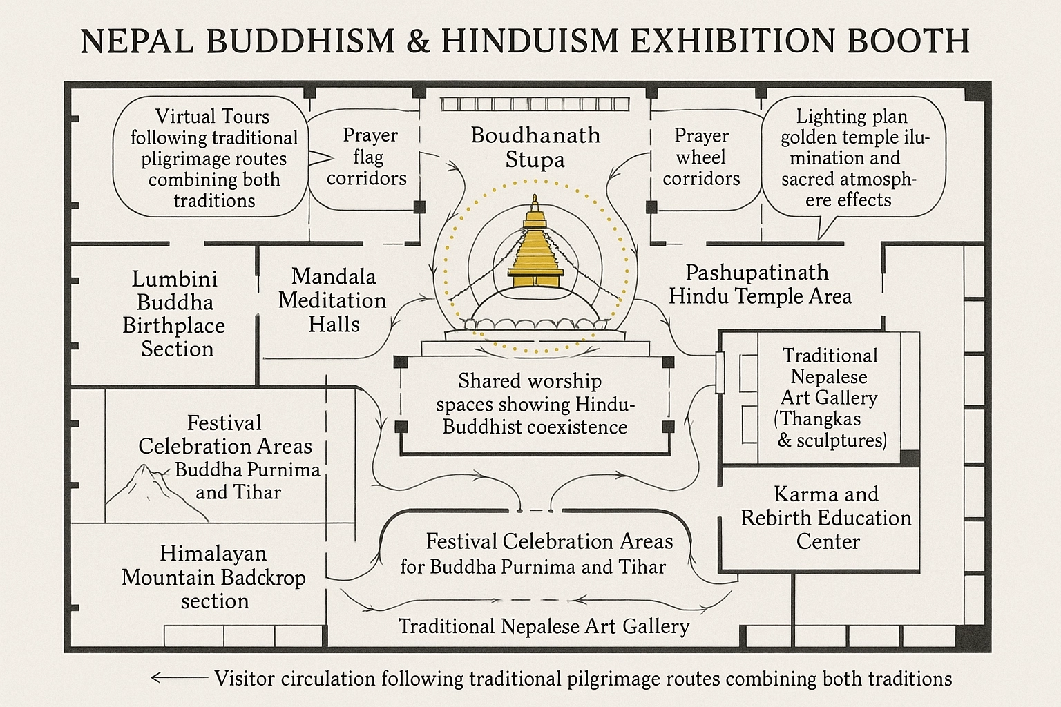Nepal Spiritual Traditions Exhibition Display