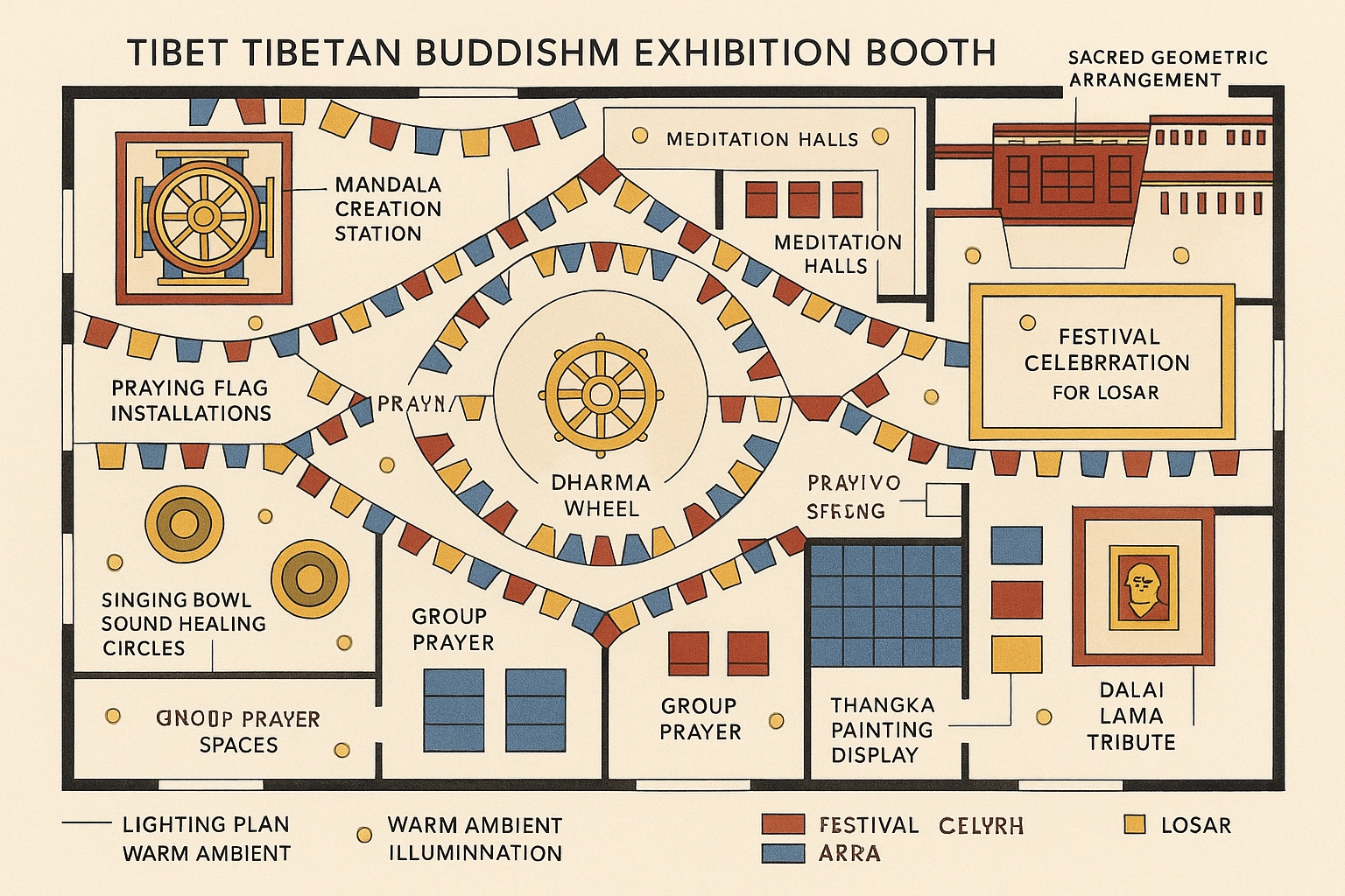 Tibetan Buddhism Exhibition Display