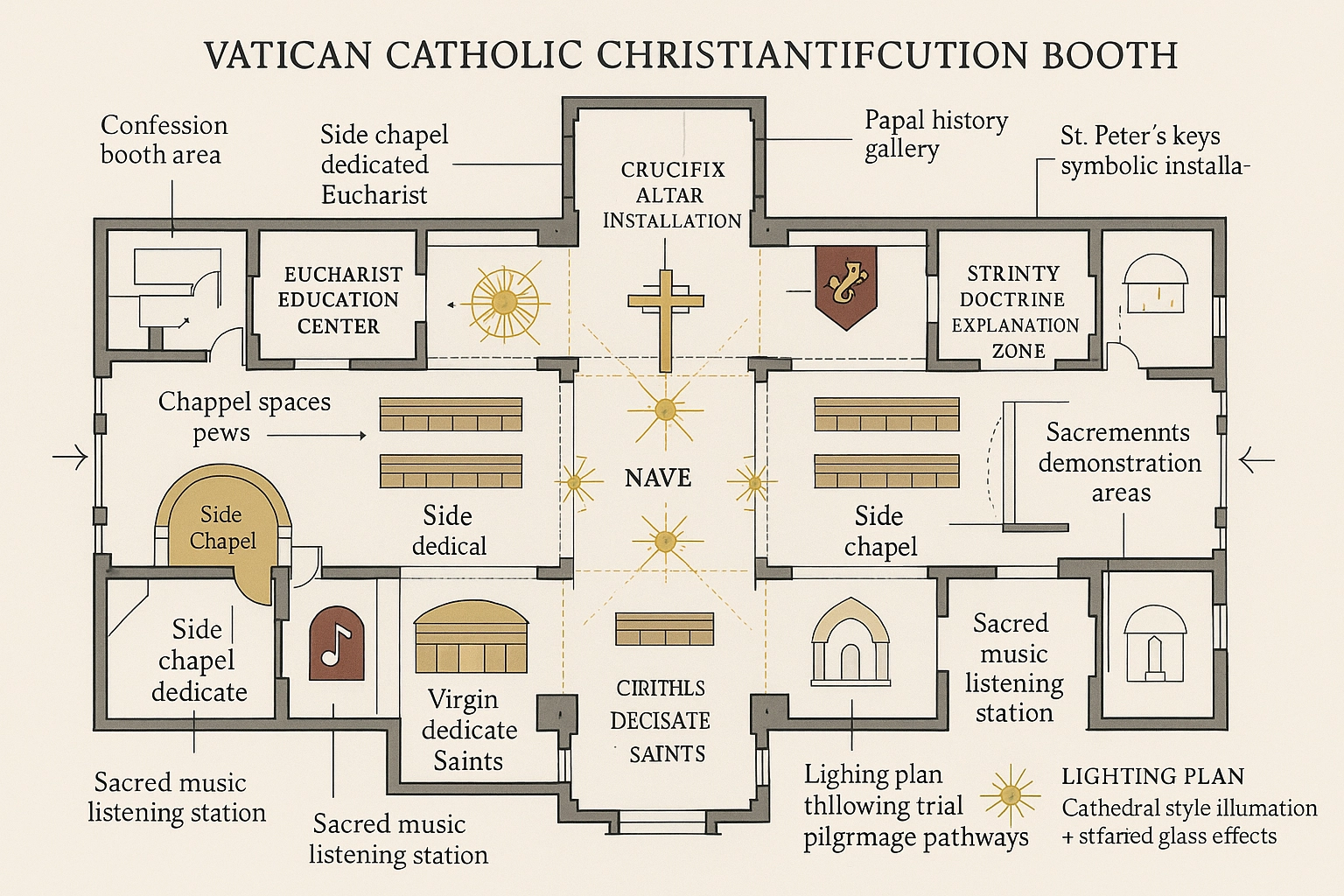 Catholic Christianity Exhibition Display