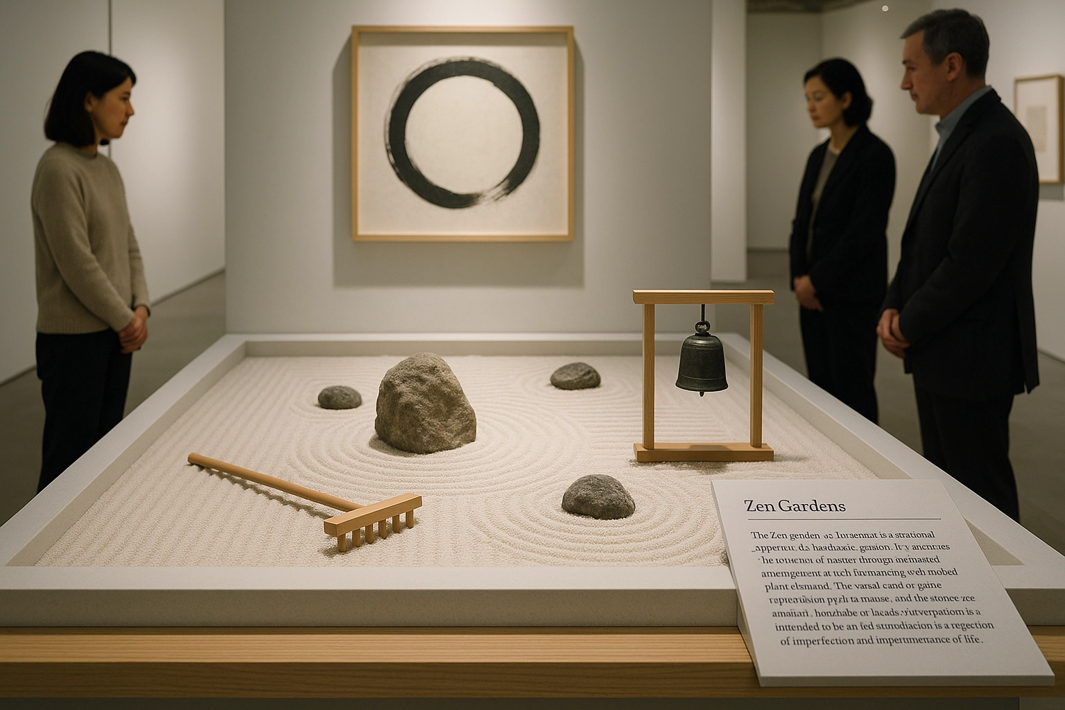 Zen Garden with Enso Circle